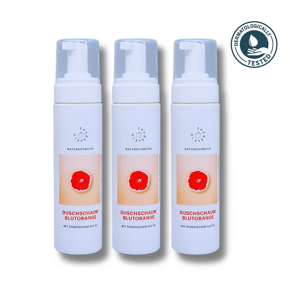 Zuhanyhab Csomag 3 db-os (vérnarancsos) 3x200 ml - gyengéd ápolás öregedésgátló hatással